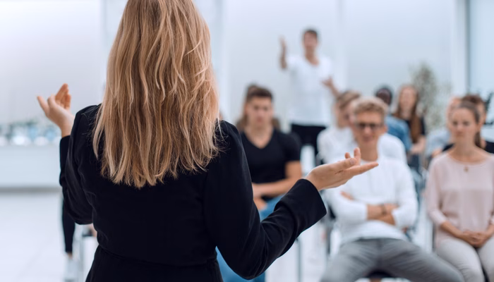 Meeting in company room