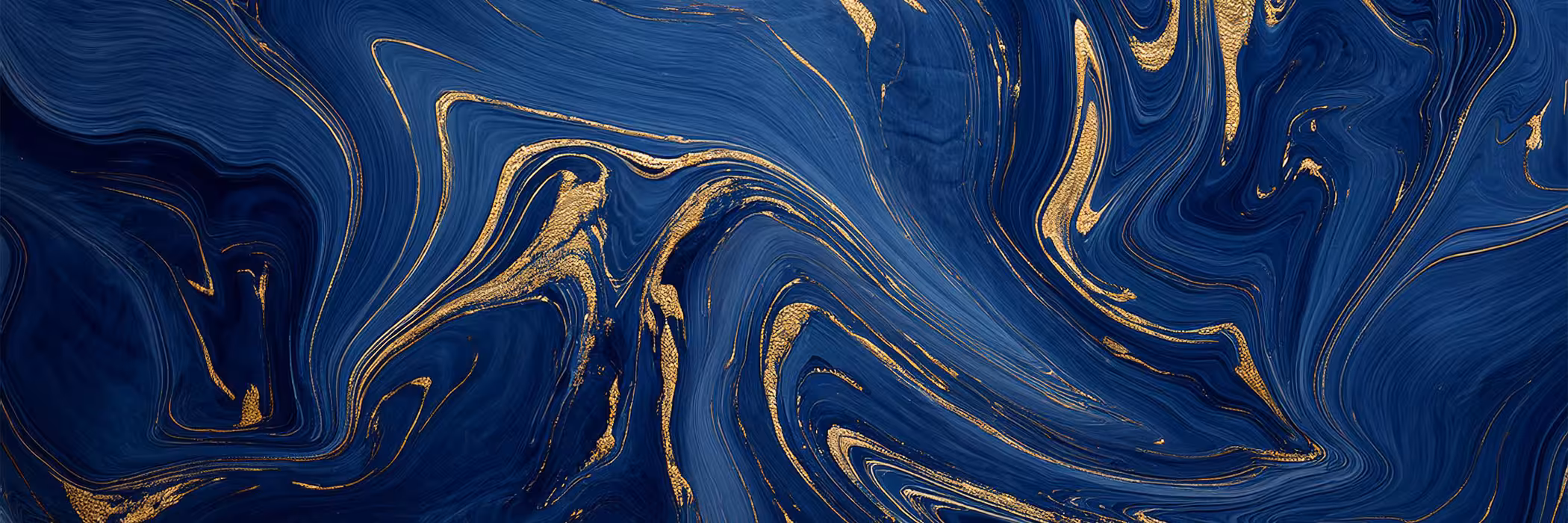 Abstract blue art with waves
