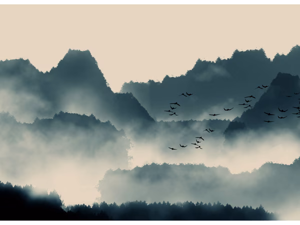 Mountains in the mist