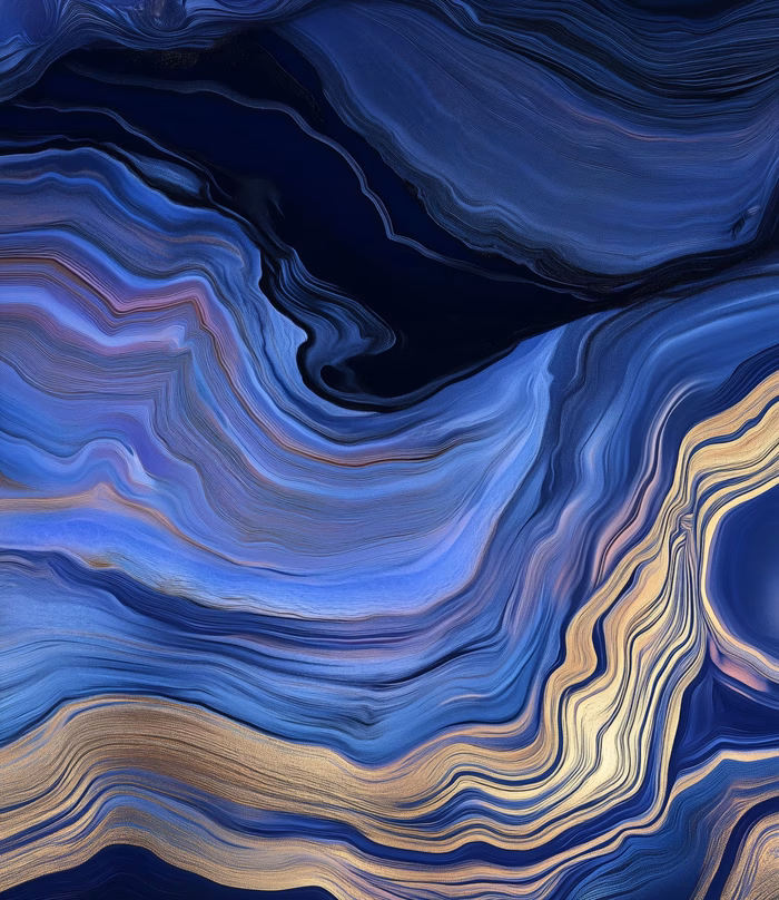 Abstract blue waves