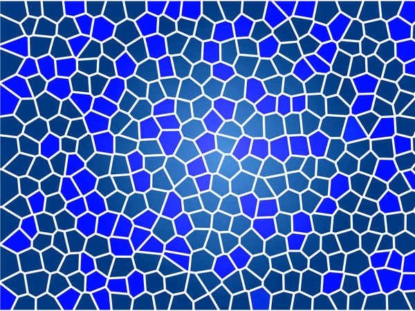 Blue mosaic