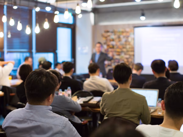 People attending a seminar
