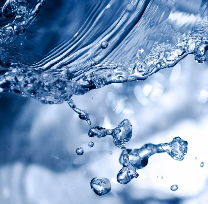 Splashing water