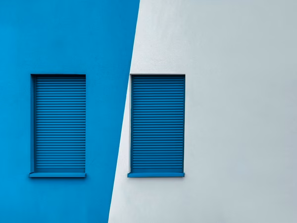 Blue windows